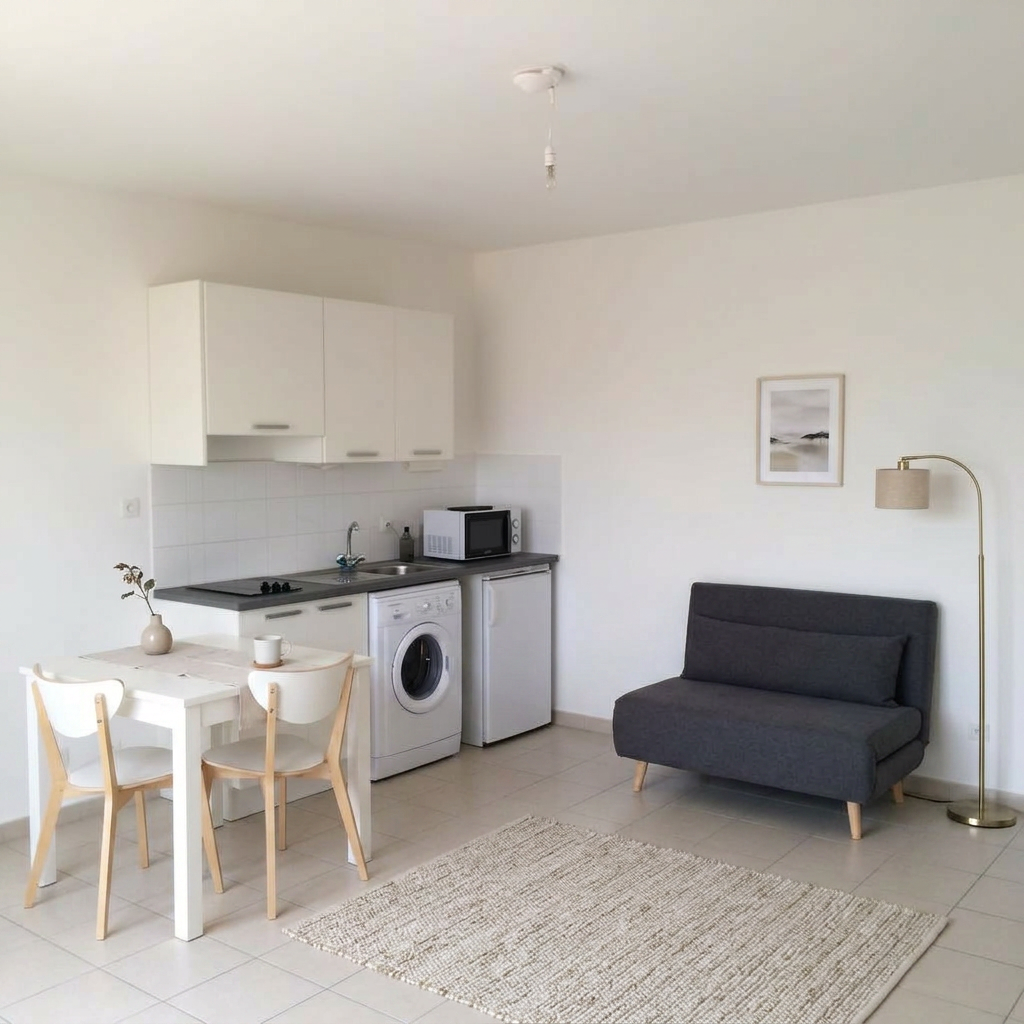 Rental studio — staged